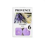 Smaržīgās tējas sveces Provence 6gb, lavanda (10/100)