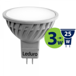 Spuldze Leduro LED, 3W, 120* GU5.3, 250lm, 3000K, AC/DC12V