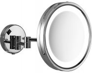 Spogulis Gedy Vincent ar apgaismojumu, 250mm, hroms