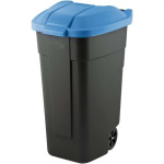 Atkritumu tvertne uz riteņiem KETER 2912900857, 110 L, melna/zila