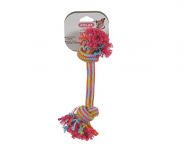 Rotaļlieta suņiem Zolux krāsaina virve ar 2 mezgliem, 30cm