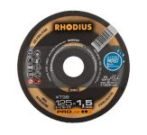 Griešanas disks tēraudam Rhodius FT38INOX, 125x1.5mm