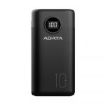 Lādētājakumulators ADATA USB 10000MAH BLACK/AP10000QCD-DGT-CBK