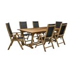 Dārza mēbeļu komplekts FUTURE K27821, galds un 6 krēsli
