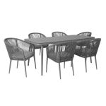 Dārza mēbeļu komplekts ECCO K21177, galds un 6 krēsli