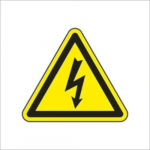 Uzlīme "Bīstami-elektrība" H12cm