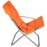 Saliekams atpūtas krēsls, oranžs, 120 x 61 x 80 cm