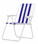 Kempinga saliekamais krēsls 53x44x75cm zils
