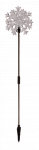 LED solārā lampa SNOWFLAKE, 4gb., 12x12x68cm