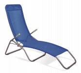 Sauļošanās krēsls  58x135x70cm, zils