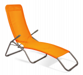 Sauļošanās krēsls  58x135x70cm, oranžs