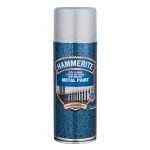 Metāla aizsargkrāsa Hammerite Hammered aerosols 0.4 L sudrabpelēka