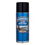 Metāla aizsargkrāsa Hammerite Smooth aerosols 0.4 L melna