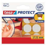 Filca aizsargpaliktņi Tesa 57893 Protect Balti, 12 gab, D22 mm