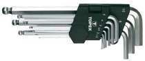 Atslēgu komplekts Topex, seškantes, 1.5-10 mm, 9 gb.