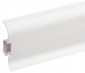 Grīdlīste CEZAR PVC, h59 mm, 2.2 m, balts RAL9003
