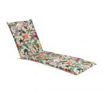 Guļamkrēsla pārsegs AMAZONIA 55x190x5 cm, ziedi/bēšs