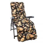 Krēsla pārsegs HOME4YOU BADEN-SUMMER 48x165 cm, tumši puķains