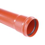 Ārējā PVC kanalizācijas caurule  DN110 mm, 1m