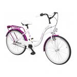 Pilsētas velosipēds AZIMUT Julie 24" AZI21086 Balts-violets