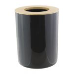 Atkritumu tvertne BA-DE plastmasa-bambuss, 6 L, melna