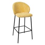 Bāra krēsls ZIVA 10428, 51x52xH104 cm, dzeltens velvets