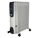 Eļļas radiators BESK 2000 W, 11 sekcijas