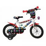 Bērnu velosipēds Bimbo Bike Monsters 16" Balts-Sarkans