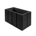 Betona dārza bloks BRIKERS FLORA CUBE melns, 500x250x250 mm