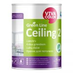 Krāsa griestiem Vivacolor Green Line Ceiling 2 Dziļi matēta A-bāze 0.9L