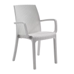 Dārza krēsls BICA Indiana 169093, 59x57x86 cm, balts