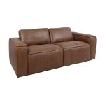 Dīvāns BURTON 34261, 2-vietīgs, brūna āda