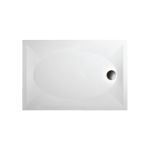 Dušas paliktnis Paa Art, 1200x800 mm, ar paneli, balts