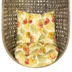 Spilvens piekarināmam šūpuļkrēslam CORA tropu ziedi