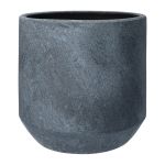 Keramikas puķu pods FARO D18.5xH18.9 cm, tumši pelēks