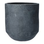 Keramikas puķu pods FARO D24xH25 cm, tumši pelēks