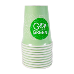 Glāzes ekoloģiskās Go Green 1900986, 250ml, 10 gab./ 0,06kg