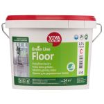Krāsa grīdām Vivacolor Green Line Floor Pusmatēta A-bāze 2.7L