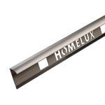 Alumīnija profils ārējais Homelux, 9 mm/2.5 m, nerūsējošais tērauds
