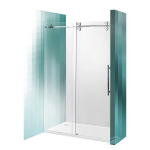 Dušas durvis nišai Roltechnik KID2 2000 x h2000mm, brilliants/ stikls