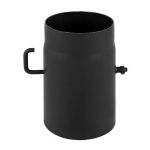 Melno dūmvadu caurule ar šīberi Parkanex D200 mm