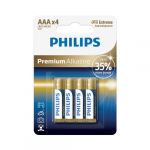 Baterijas Philips Premium Alkaline AAA, LR03M4B/10