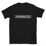 T-krekls POORBALTICS melns, XL izmērs