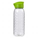 Pudele Curver Dots Bottle 0,45l, caurspīdīga/zaļa 0800280240