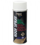 Emalja aerosols jumtam Inral Roof Spray balta RAL9003, 400ml