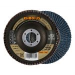 Vēdekļveida slīpēšanas disks Rhodius LSZ F1, 115x22.23 mm, K40, 202647