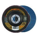 Vēdekļveida slīpēšanas disks Rhodius LSZ F1, 115x22.23 mm, K120, 202689