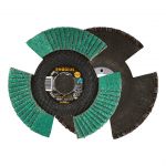 Vēdekļveida slīpēšanas disks Rhodius LSZ F Vision, 125x22.23 mm, K40, 207077
