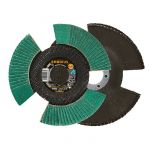Vēdekļveida slīpēšanas disks Rhodius LSZ F Vision, 125x22.23 mm, K80, 207079