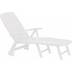 Sauļošanās krēsls Keter Roma, 190x 73x 37 cm, balts